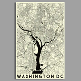 Washington, District of Columbia Vector Map Wall Art
